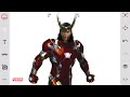 Ironman  loki  fusion art  marvel super heroes fan art