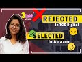 How i got rejected in tcs and then selected by amazon   my honest story   development vs coding