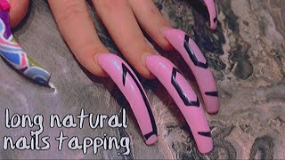 ASMR tapping / tapping nails / tapping natural nails