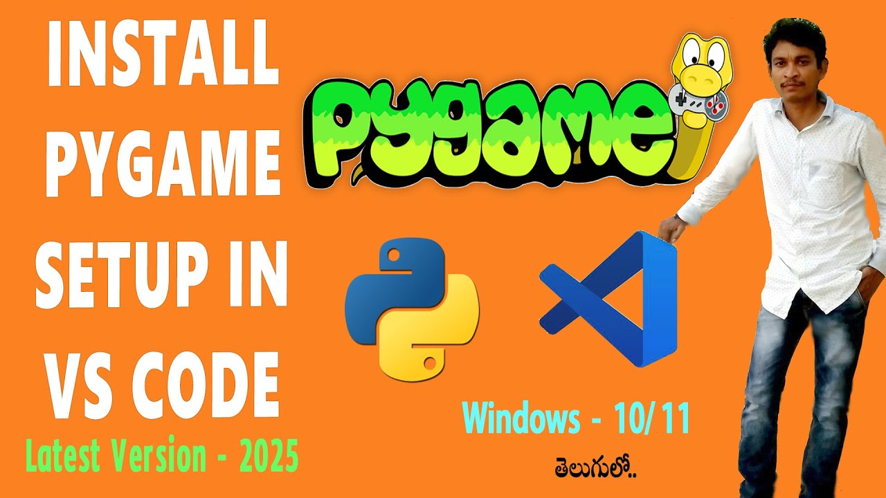 How to Install PyGame Setup in VS Code On Windows 11 l 10 - YouTube