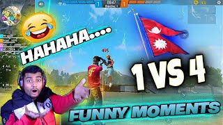 1 VS 4 IN CS RANK (ARPAN IS LIVE ) || BEST WTF MOMENTS 🤣 !!!!