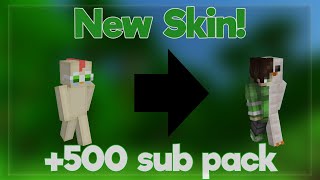 Why I Changed My Skin (+500 sub pack release) | Hypixel BedWars