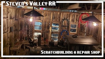 Scratchbuilding an locomotive repair shop and shed #on30 #scratchbuilding #diorama #modeltrains