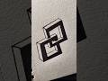How to draw 3d linked squares #drawing #art #howtodraw #tutorial #draw