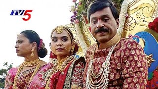 Gali Janardhan Reddy Daughter Wedding : Hampi Temple Replica, 50000 Guests | TV5 News