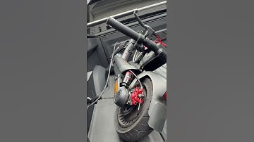 Locking up my Segway Ninebot Max G3 Electric Scooter with the Rivian R1T Gear Guard cable