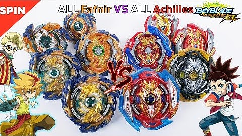 【All Fafnir VS All Achilles】 Beyblade Burst Sparking relay battle 베이블레이드 버스트 슈퍼킹 릴레이 배틀 ベイブレードバースト