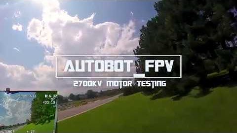 2700kv Motor Testing FPV Drone Freestyle HD + DVR Footage Ethix s3 props