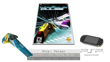 WipEout Pulse | Feisar Grid 1 Single Race | Moa Therma White | Playstation Portable (2008)