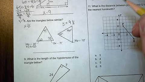 Angle Relationships Practice Test Part 2