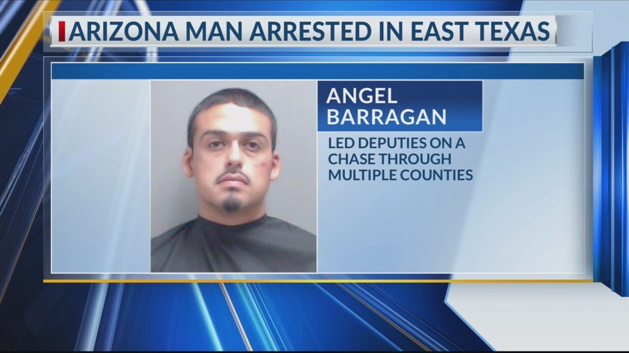 Man arrested after overnight pursuit through East Texas counties - YouTube