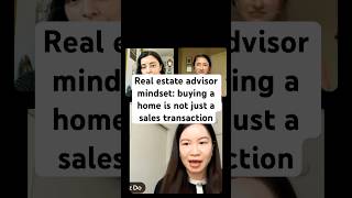 Real estate advisor mindset: buying a home is not just a sales transaction. #careerchange