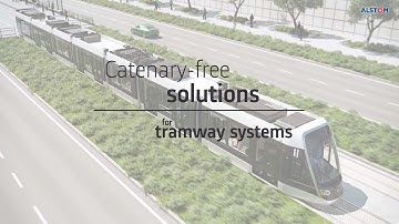 Catenary-free solutions for tramway systems