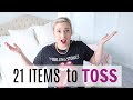 21 ITEMS TO DECLUTTER FOR A CLUTTER FREE HOME| MINIMALISM