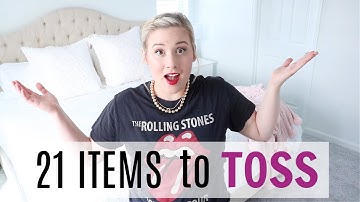 21 ITEMS TO DECLUTTER FOR A CLUTTER FREE HOME| MINIMALISM
