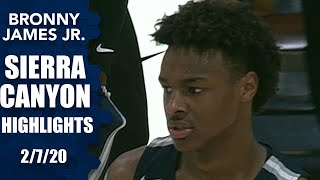 Bronny James, Sierra Canyon make easy work of Gill St. Bernard’s | Prep Highlights