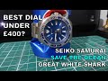 The Greatest Dial Under £400 - Seiko Samurai Save The Ocean Great White Shark - SRPD23