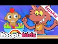 HooplaKidz en Español | Jugaremos en el bosque mientras el lobo no está - Canciones Infantiles