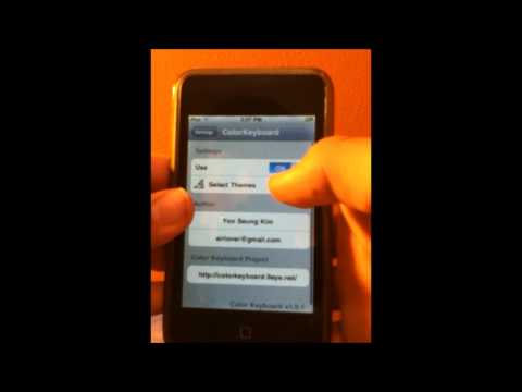 How to get a Color KeyBoard on your iPhone, iPod Touch - Cydia Tweak 2