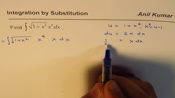 Steps to Understand Substitution Method to Integrate sqrt(1 + x^2) x^5