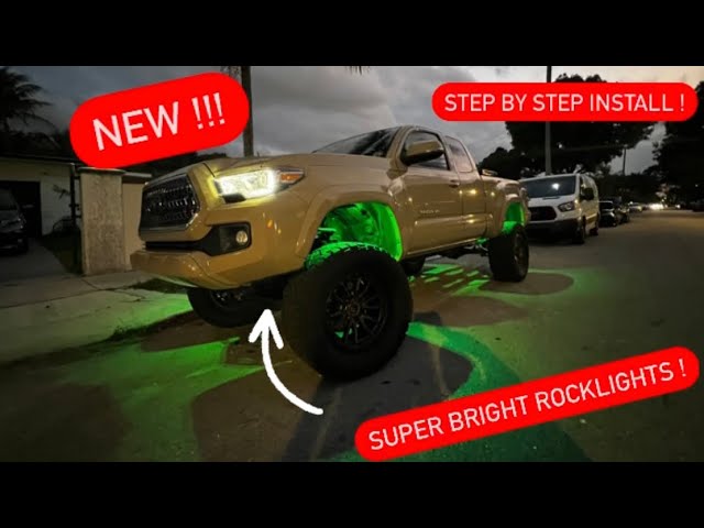 Winunite 12 Pods RGB LED Rock Lights for Off Road Trucks SUV Car