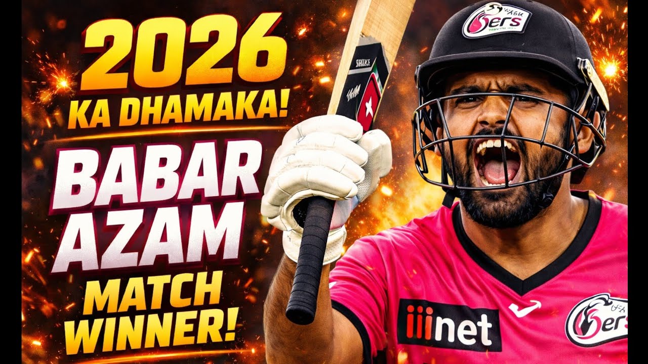 BBL: Babar Azam made an unbeaten 58 to lead Sydney Sixers to a 6 wicket win over Melbourne Renegades
