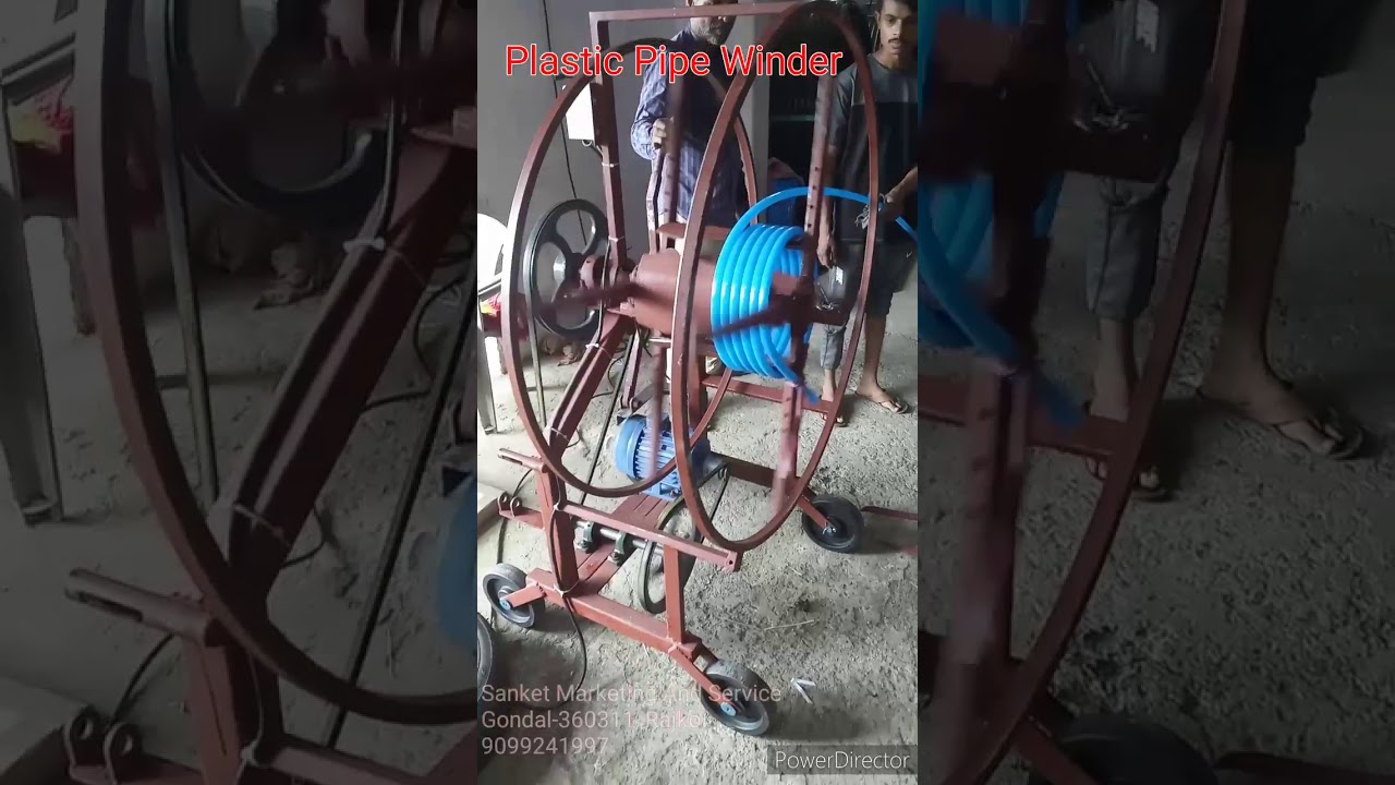 Plastic pipe winder, Plastic pipe Coiler, Motor operated winder