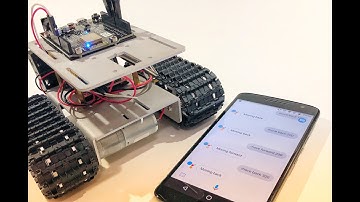Voice controlled robotic tank with ESP8266, Arduino IDE, Adafruit.io, IFTTT and Google Assistant