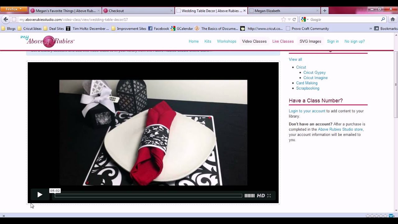 AboveRubiesStudio.com Tour Classes, Workshops and Kits