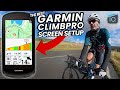 The best garmin climbpro screen setup using connectiq edge mapfields 