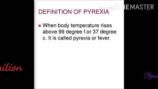 Pyrexia|Nursing Care..