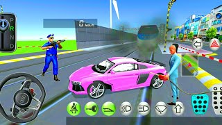 New Racing Car Vs Bullet Train Crazy Funny Driving 🚗🔥 3D Driving Class Gameplay 07 screenshot 4