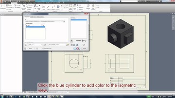 AUTODESK: Sketch Plane Cube Orthographic Drawing