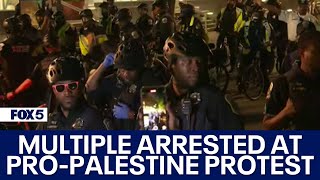 Multiple arrested at proPalestine encampment in DC