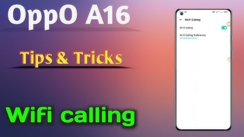 OppO A16 how to setup 👉 Wifi calling kaise kre.