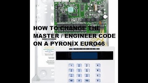 How to default the master code on a Pyronix Euro46 alarm panel.
