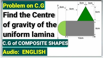 CENTRE OF GRAVITY OF COMPOSITE SECTIONS BY ANALYTICAL METHOD | CENTROID OF COMPOSITE SHAPES ||