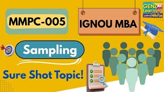 Mmpc-005 Important Questions Ignou Mba Dec 2025 Exam Sampling Methods