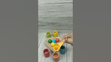 Satisfying Color Sorting ASMR! #shorts #satisfying #coloring #colorsorting #toys