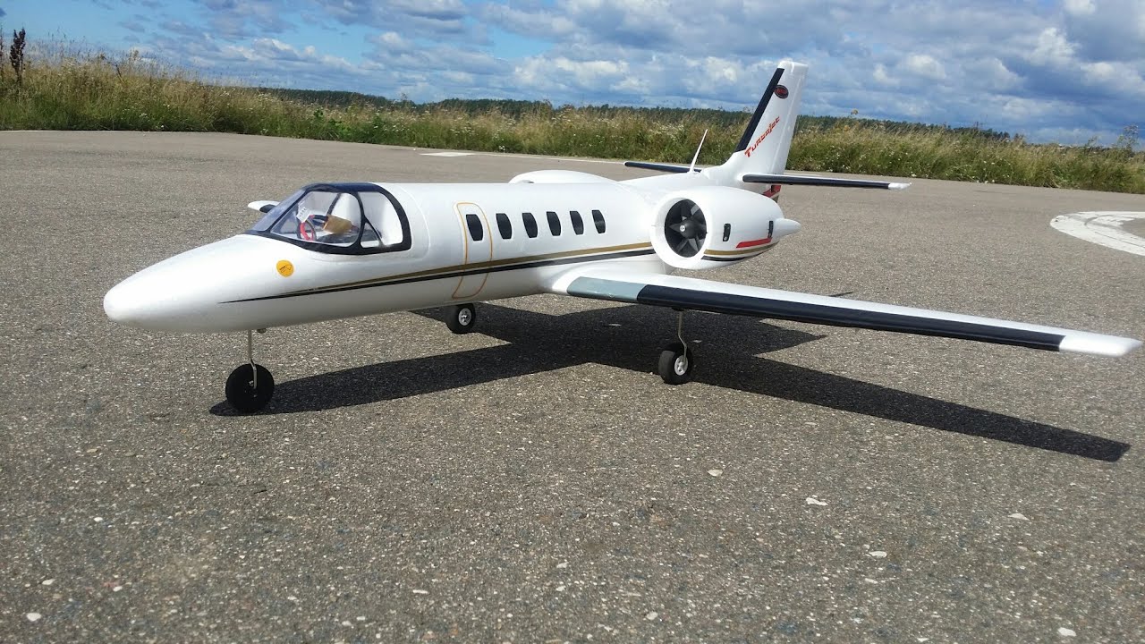 Радиоуправляемый самолет Dynam Cessna 550 Turbojet ... Полеты