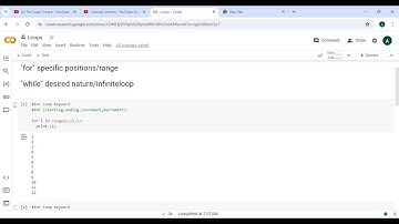 Learn Loops in Python with Google Colab