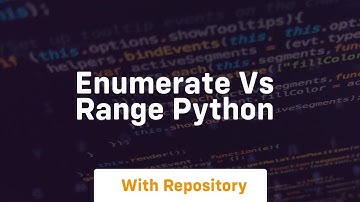 enumerate vs range python