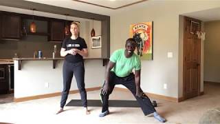 30 Minute Workout With Leah-Featuring Special Guest Dr. Stephen Menya - - Chest, Shoulders & Abs