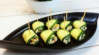 How to make Cucumber  Rolls| Quick & Easy Snacks| Healthy, Delicious Appetizer