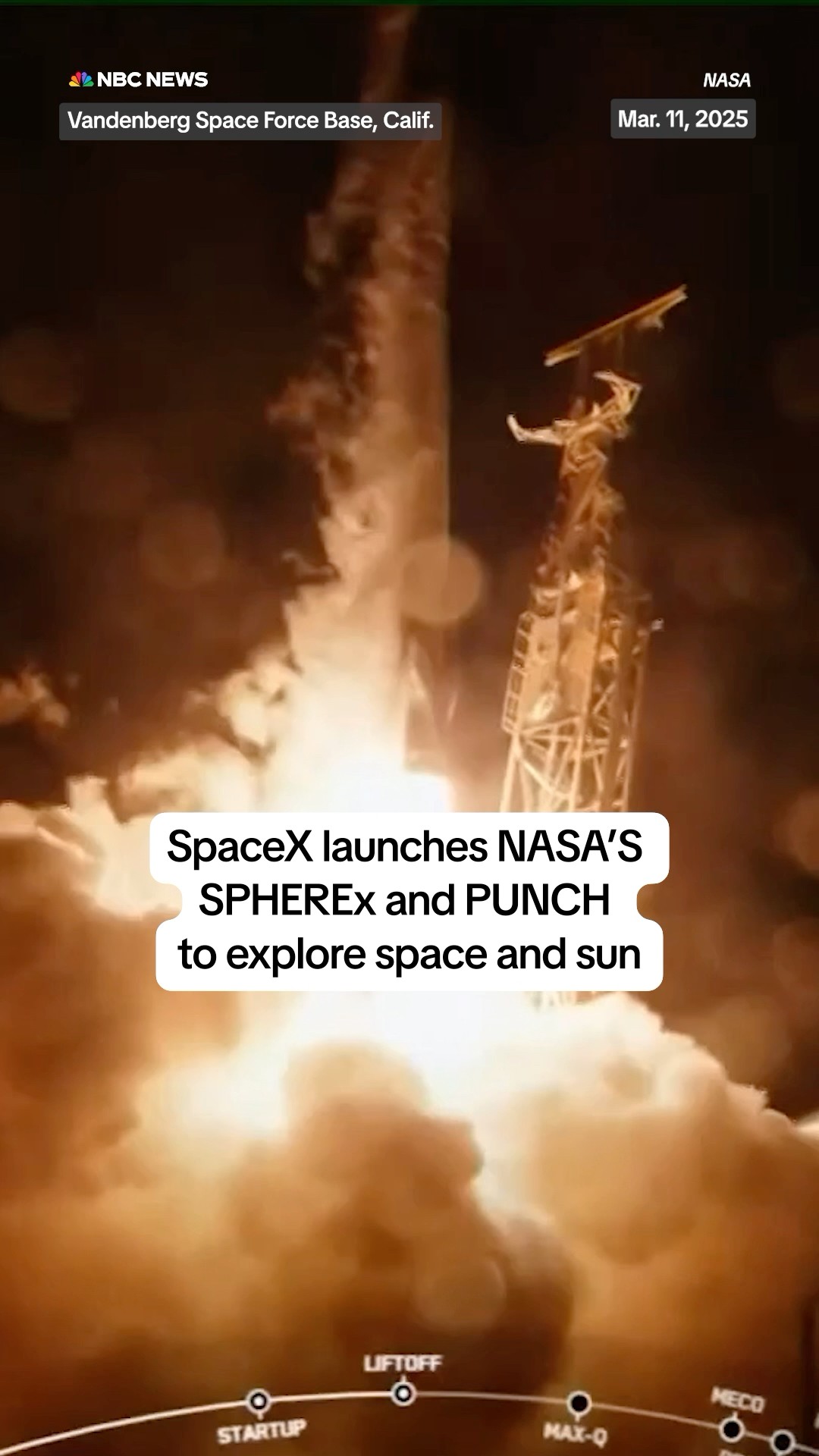 SpaceX launches NASA's SPHEREx and PUNCH to explore space and the sun