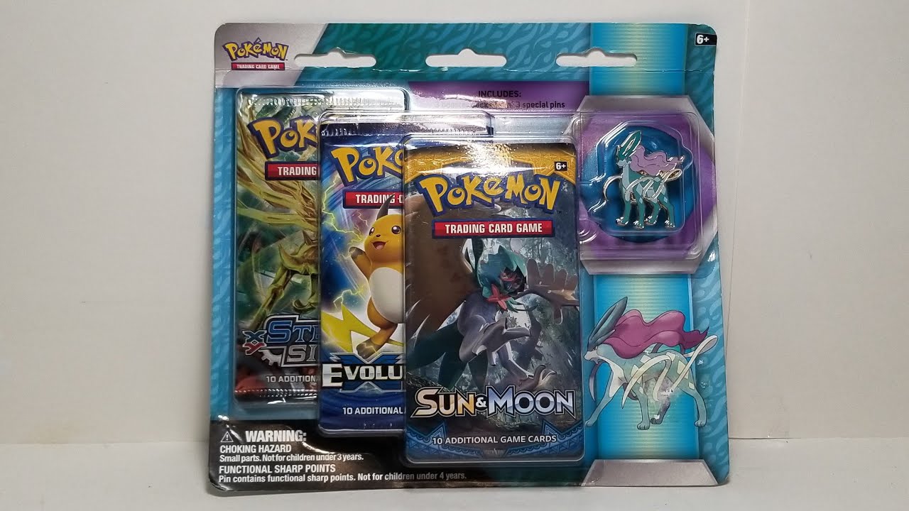 4K Opening Another Pokemon Trading Card Game Suicune Blister Pack! Full Art Pull !?! toysrus