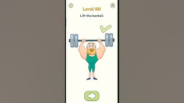 DOP 2: Delete One Part | Level 185 Lift the barbell #dop #dop2 #gameplay #androidgames #shorts