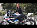 Cute girl riding superbike  world best biker girl  race 2m