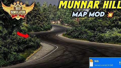 Map Mod Bussid 4.2 - Munnar Mountain Hill map Mod For Bus Simulator Indonesia || Bussid Mod Map