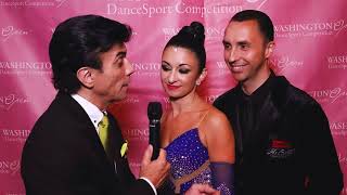 Eddie Ares with Shandor Shtefil &amp; Aleksandra Barsukov at the 2017 Washington Open